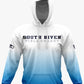 South River Field Hockey Performance Hoodie ~ White to Columbia Fade