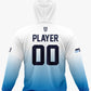 South River Field Hockey Performance Hoodie ~ White to Columbia Fade