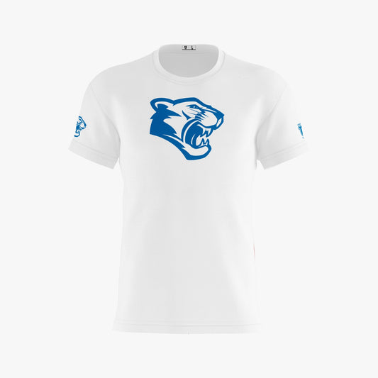 Caroline Cougars Dri Tech T-Shirt ~ White Cougar Logo