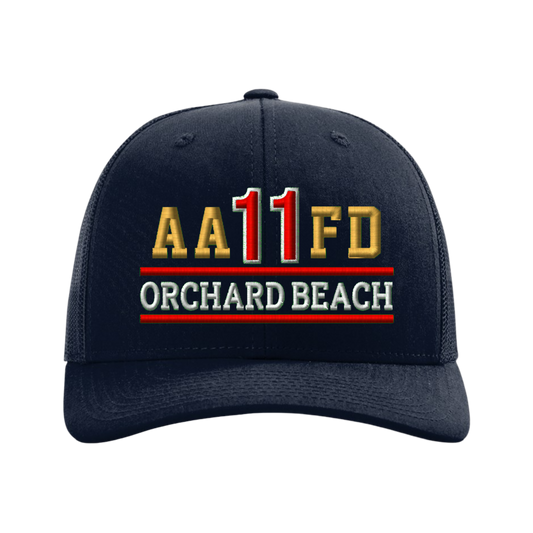 Orchard Beach Embroidered Hat ~ Standard Navy {Flexfit/Snapback}