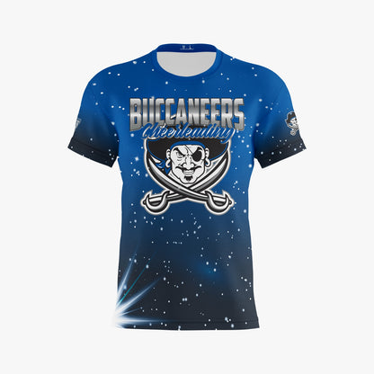 Buccaneers Cheerleading Dri Tech T-Shirt ~ Scattered Bling