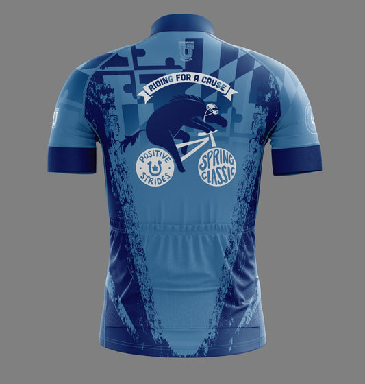 Positive Strides "Spring Classic" Performance Cycling Jersey ~ Columbia Maryland Fade