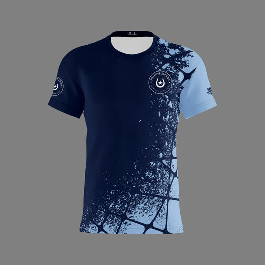 Positive Strides Performance Apparel ~ Navy Columbia Geo Splatter Collection