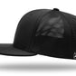 "KAOS" 3D Puff Embroidered Hat ~ All Black PTS20m