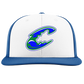 Blue Claws Baseball Embroidered Hat ~ PTS20 White/Royal ALT FlexFit "C"