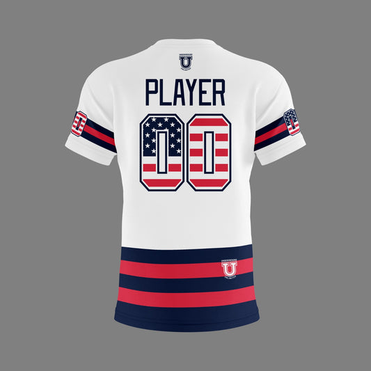 Delmarva Raptors Performance Dri Tech Apparel ~ Presidents Day Design {White USA - Multiple Options}