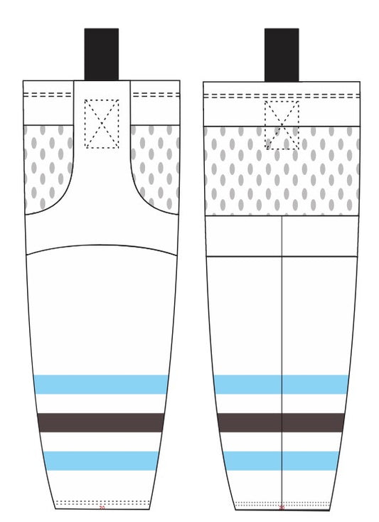 Delmarva Raptors ALTERNATE Game Day Socks - White