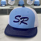 South River Baseball Logo Embroidered Hat ~ Columbia/Navy/White