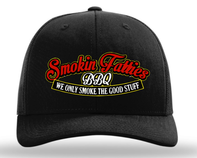 Smokin Fatties "Word Logo" Embroidered Hat ~ All Black
