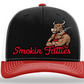 Smokin Fatties "Bull Logo" Embroidered Hat ~ Black/Red/White