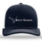 The Kent School Embroidered Hat ~ Navy and White Mesh