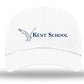 The Kent School Embroidered Hat ~ White Dad Hat