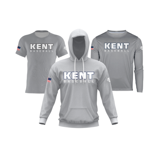 Kent County Little League Performance Dri Tech Apparel ~ Solid Grey