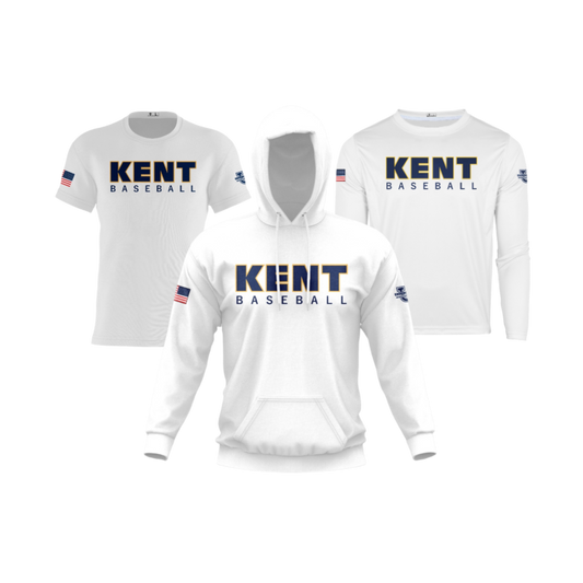 Kent County Little League Performance Dri Tech Apparel ~ Solid White