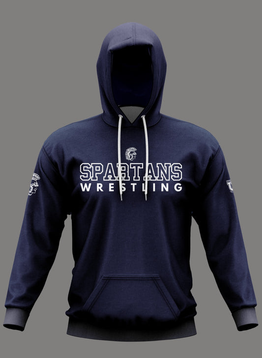 W.T. Chipman Performance Hoodie ~ Spartans Wrestling {Navy}