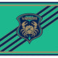 Delmarva Warriors Sherpa Lined Blanket ~ Mint Striped