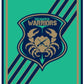 Delmarva Warriors Sherpa Lined Blanket ~ Mint Striped