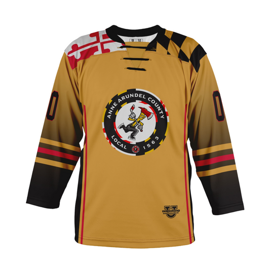 AACOFD Pickheads Ice Hockey Game Day Jersey - Gold
