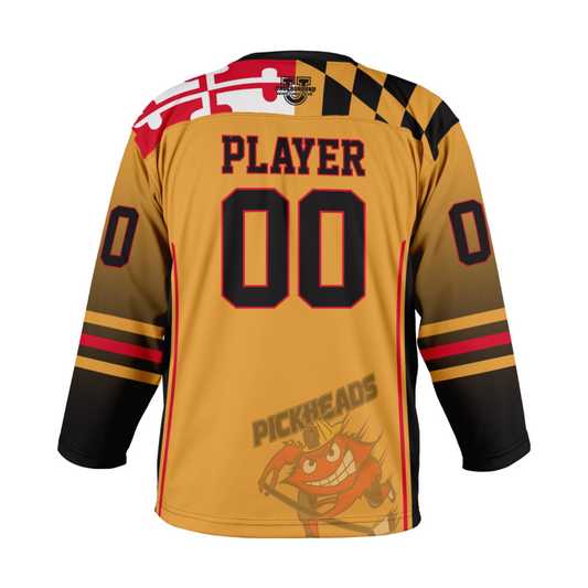 AACOFD Pickheads Ice Hockey Game Day Jersey - Gold