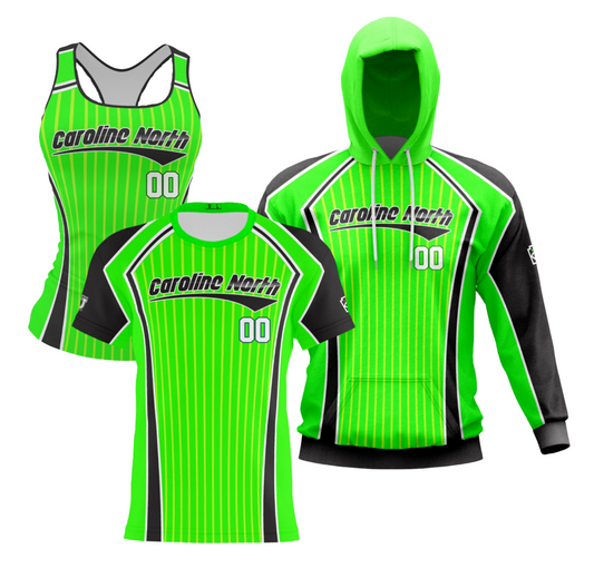 Caroline North Performance Dri Tech Design ~ Lime Green