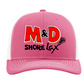 M&D Shore Embroidered Hat ~ Pink/White Snapback