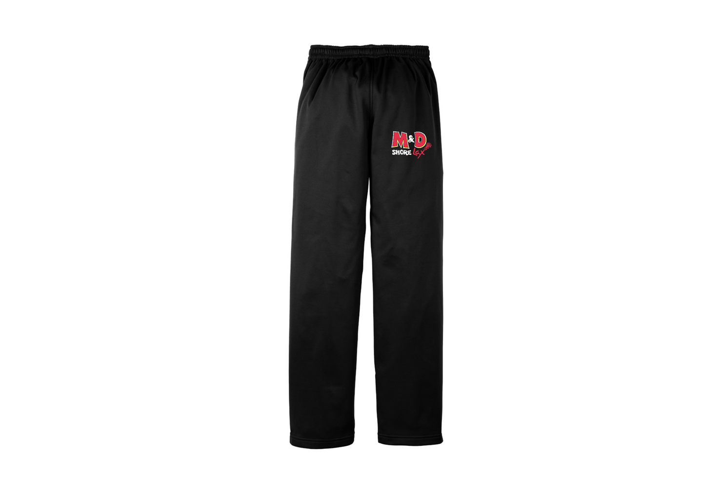 M&D Shore Embroidered Sport-Wick® Fleece Pants Mens/Unisex ~ Black