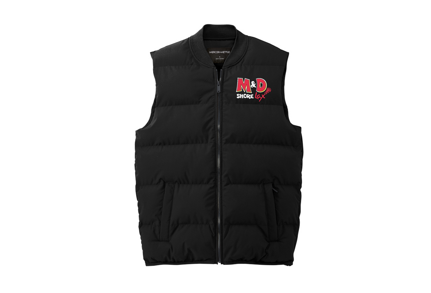 M&D Shore Mens Puffy Vest ~ Black