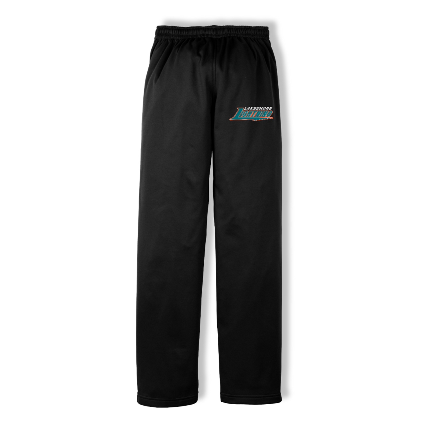 Lakeshore Embroidered Sport-Wick® Fleece Pants Mens/Unisex ~ Black