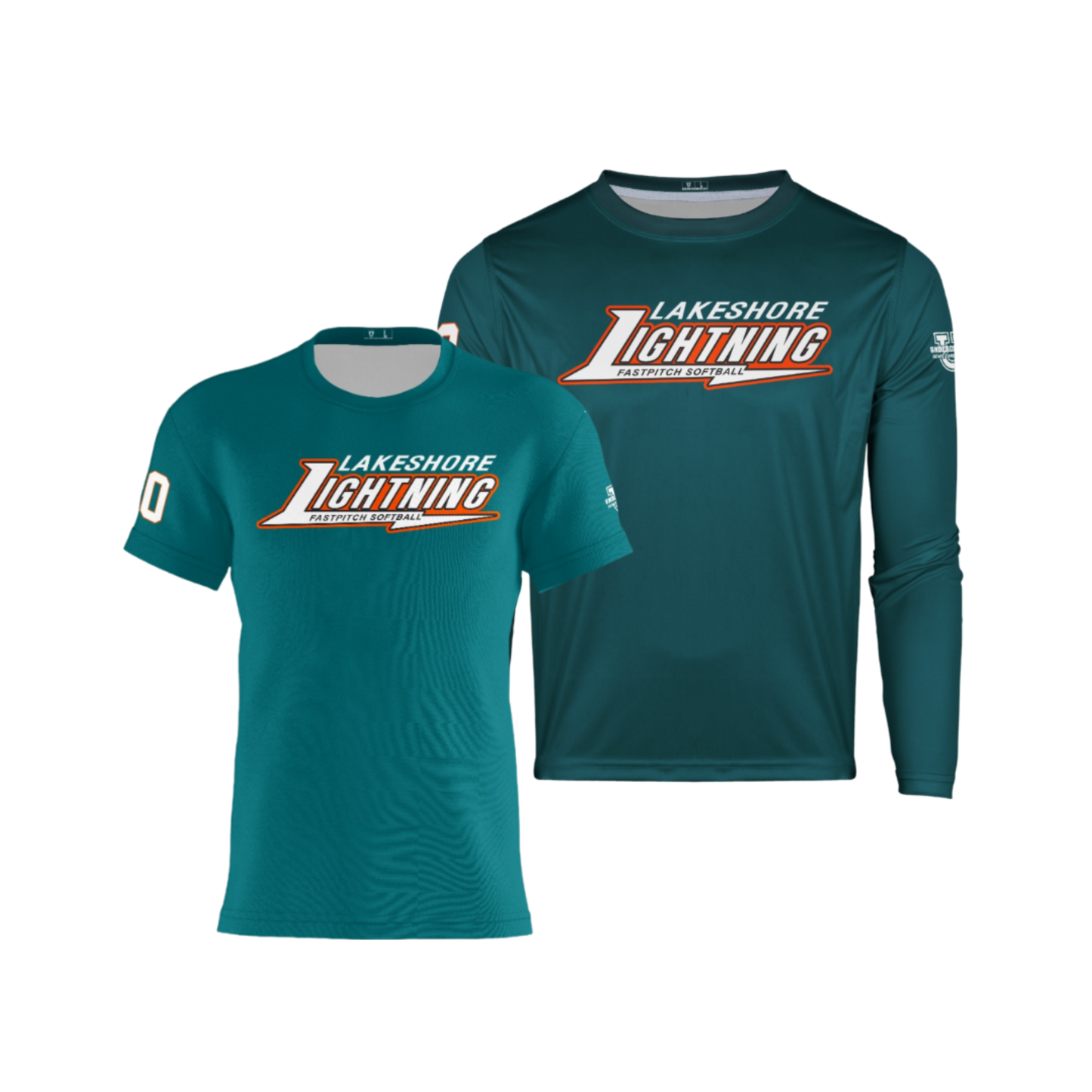 Lakeshore Performance Apparel ~ Solid Teal <Dri Tech OR Cotton>