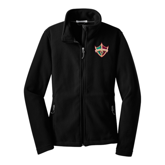 Delaware Ducks Womens Full-Zip Comfort Fleece ~ Black