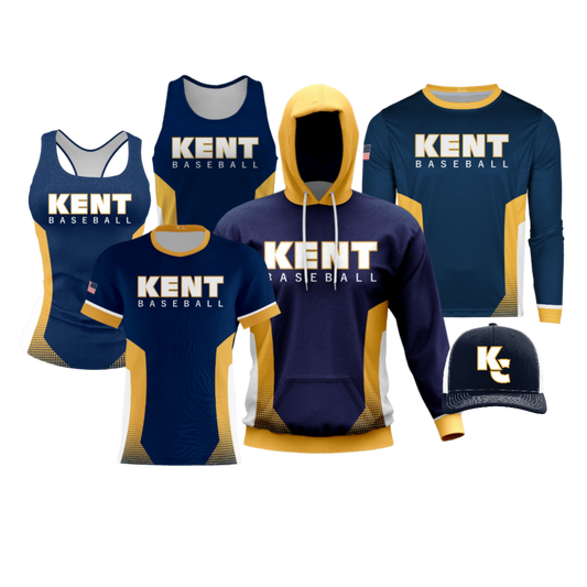 Kent County Little League Performance Dri Tech Apparel ~ Jersey Replica {Navy}