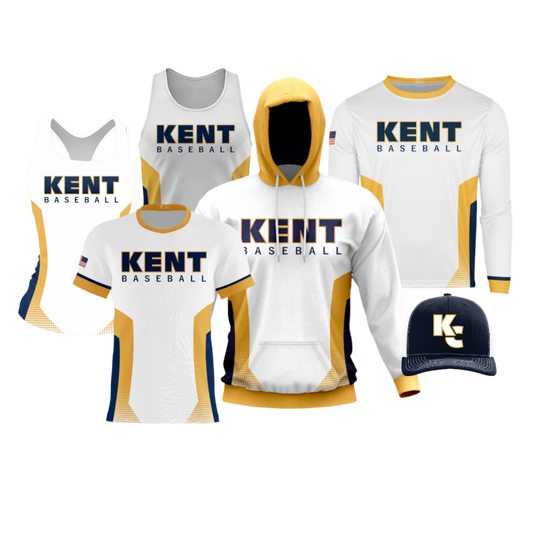 Kent County Little League Performance Dri Tech Apparel ~ Jersey Replica {White}