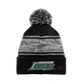 Lakeshore New Era Knit Pom Beanie ~ Black/Heathered Charcoal