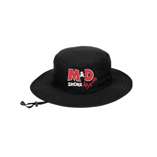 M&D Shore Embroidered Boonie Hat ~ Black