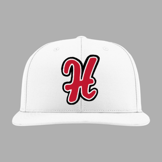 Harundale Baseball Embroidered Hat ~ "H" Logo {White ~ 2 Style Options}