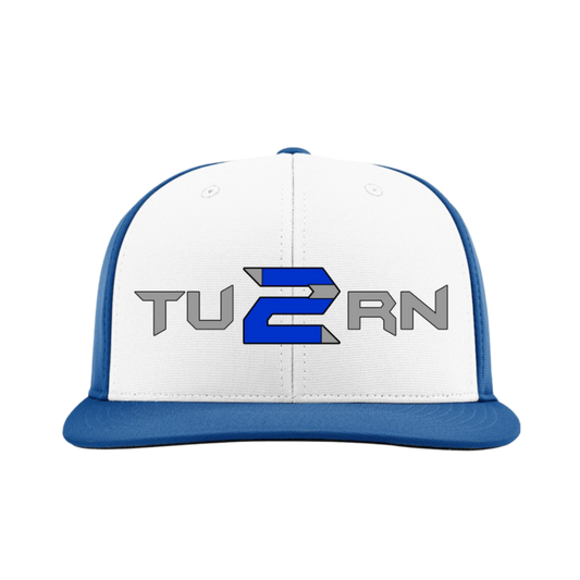 TU2RN Embroidered Hat ~ White/Royal ALT {PTS20}
