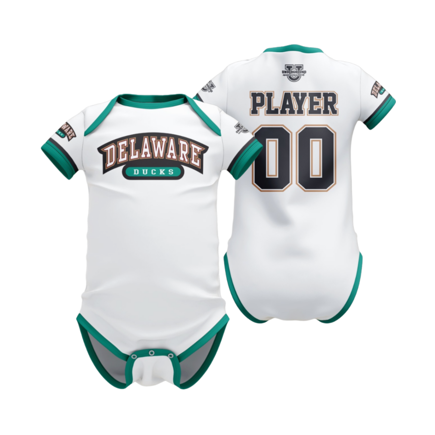 Delaware Ducks Performance Ultra Soft Baby Onesie ~ Classic Ducks Logo {Variety}