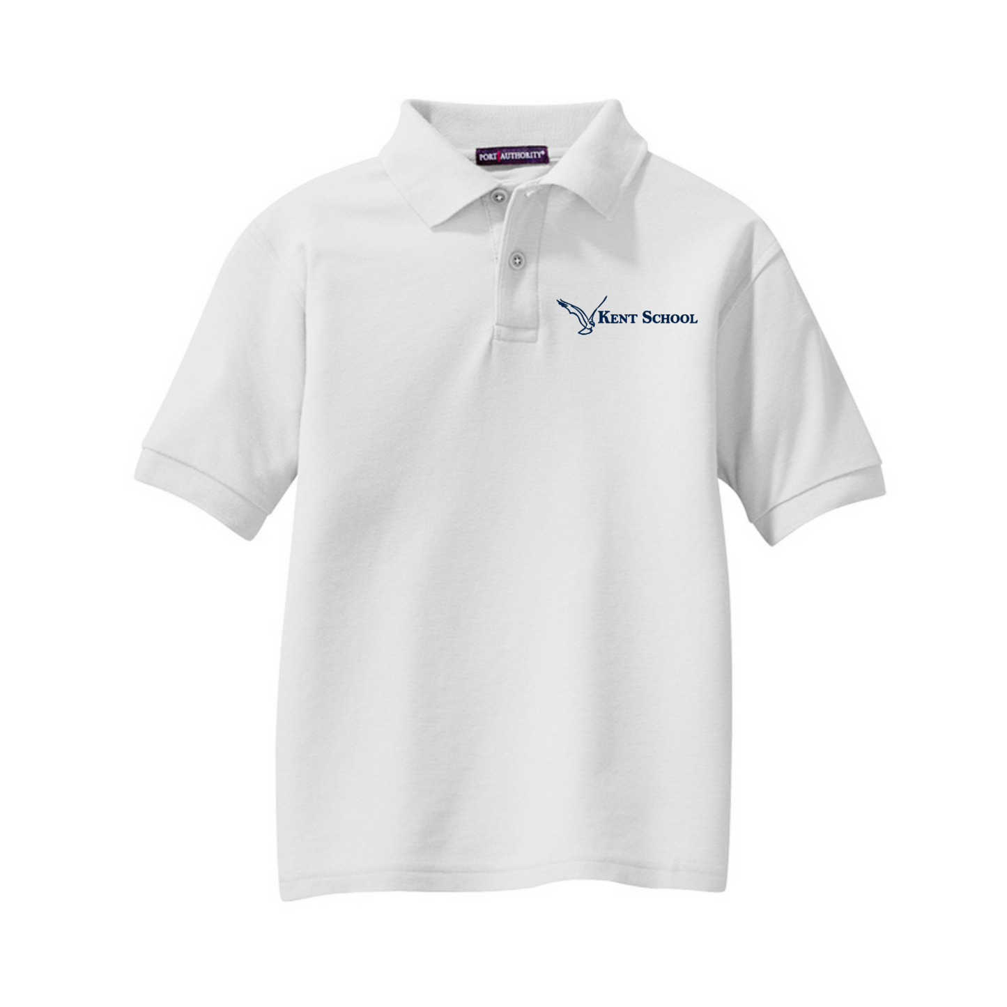 Embroidered Kent School Youth Silk Touch™ Polo ~ 4 color options