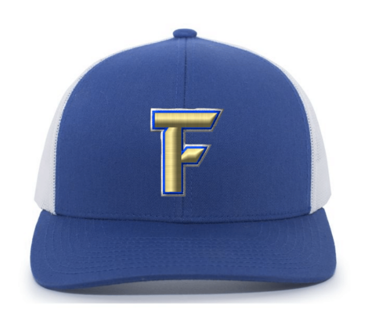Eastern Shore Force Logo Embroidered Hat ~ Royal blue/white (Regular Brim)