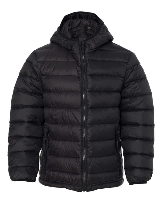 Great Escape Embroidered Youth 32 Degrees Packable Hooded Down Jacket ~ Black