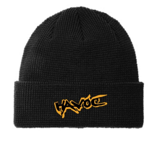 Havoc Thermal Knit Cuffed Beanie (Embroidered)