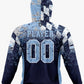 South River Performance Hoodie ~ Distressed MD flag to blue