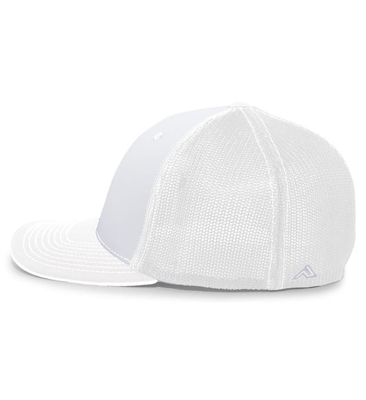 Eastern Shore Force Logo Embroidered Hat ~ All White (Regular Brim)