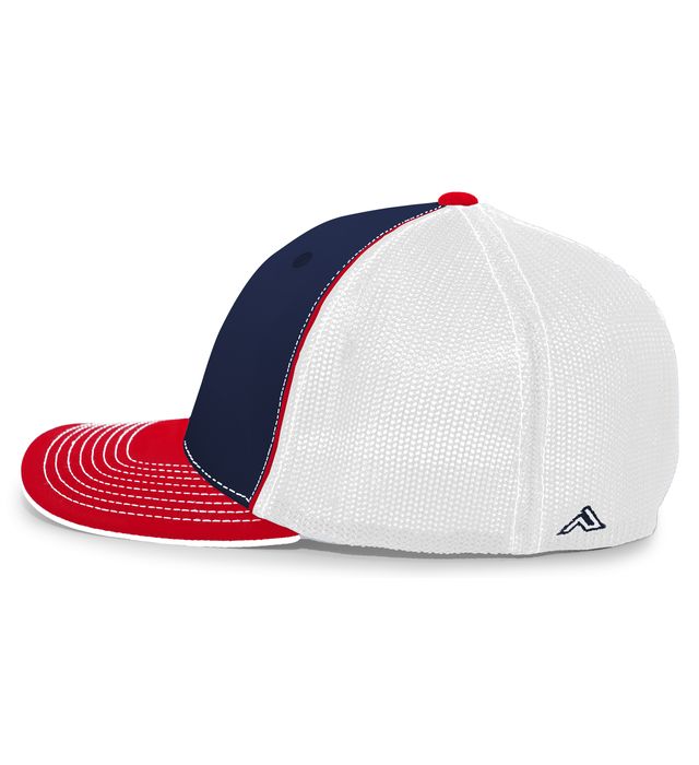 Revolution Logo Embroidered Hat ~ Navy/Red (FlexFit)