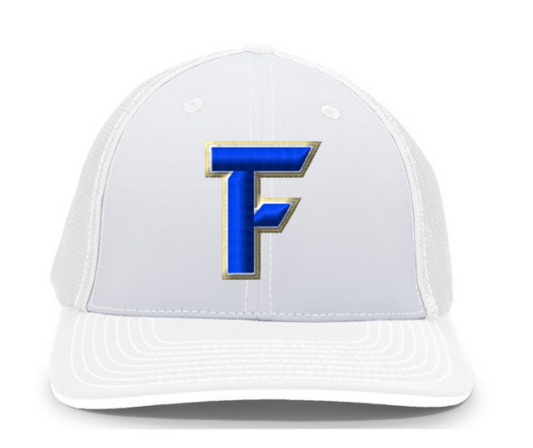 Eastern Shore Force Logo Embroidered Hat ~ All White (Regular Brim)