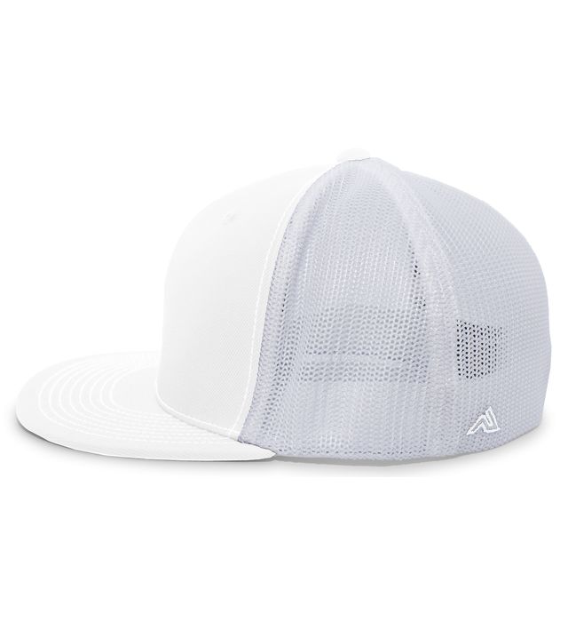 Eastern Shore Force Logo Embroidered Hat ~ All White (Flat Brim)