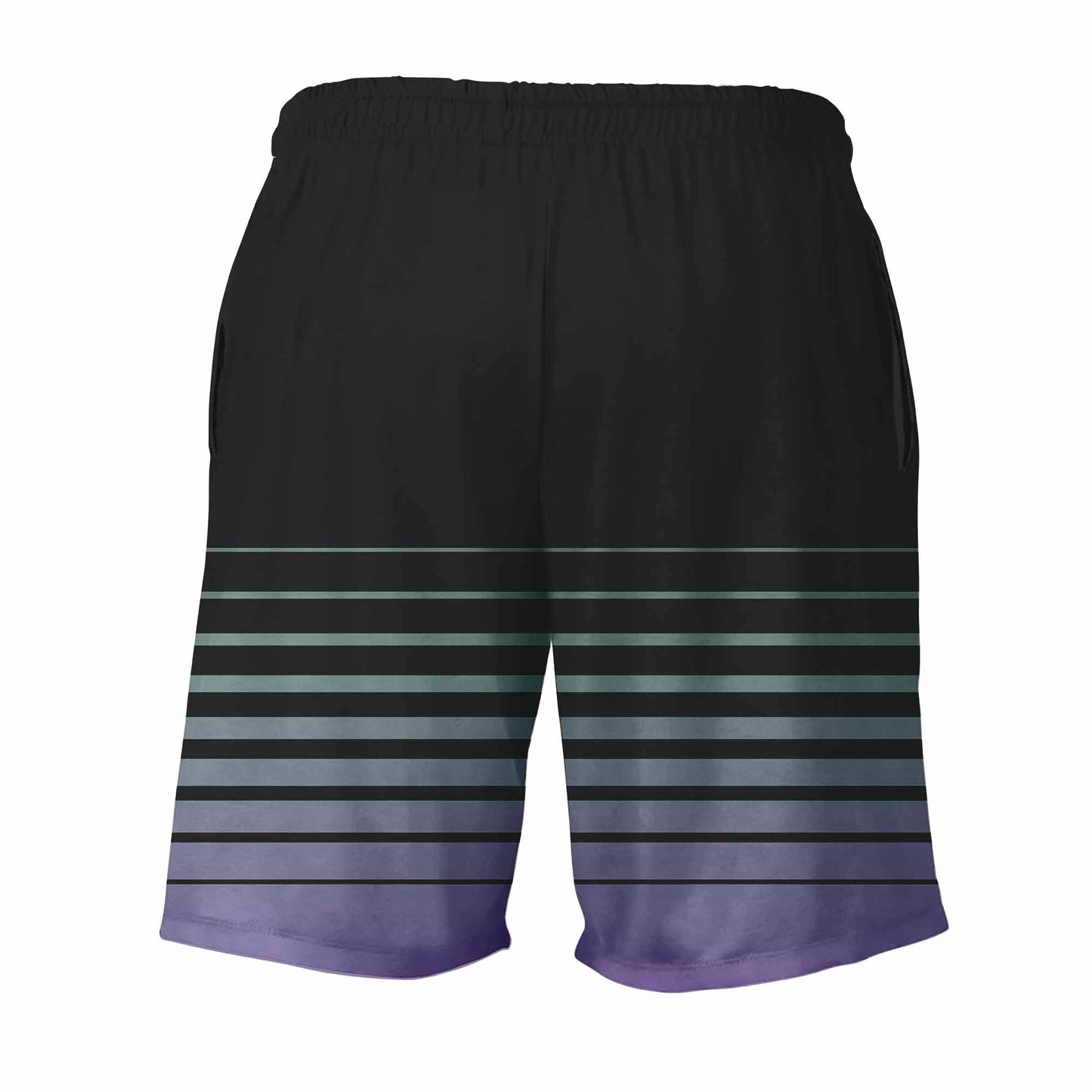 Men’s Underground Dri Tech Stretch Training Shorts ~ Black Striped Flo