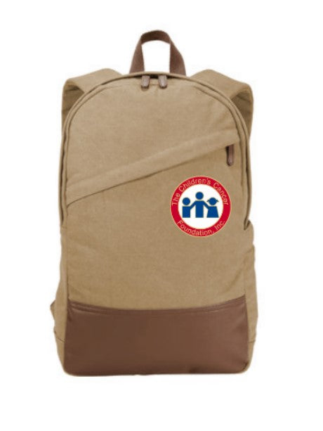 CCF Embroidered Cotton Canvas Backpack