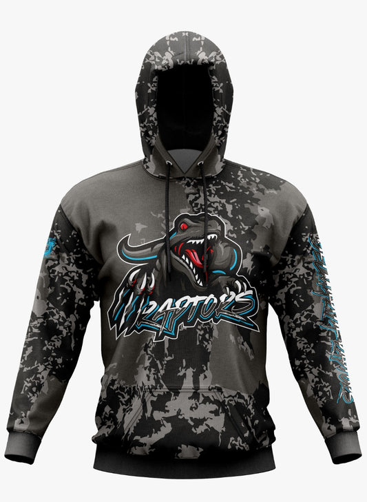 Raptors Performance Hoodie ~ Digital Graphite Camo (NEW Color formulated to match jersey)