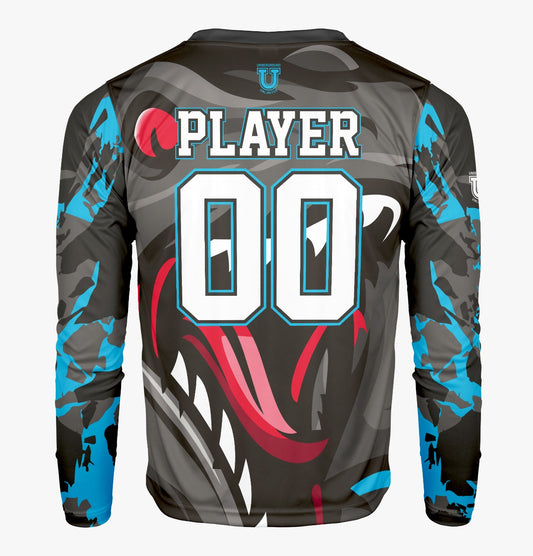 Raptors Pro Performance Sun Long Sleeve ~ Full Raptor (NEW Color formulated to match jersey)